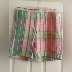POLO RALPH LAUREN Men's Madras Plaid Linen Shorts size 38